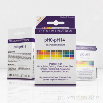 Papel especial de tiras de teste de pH para laboratório